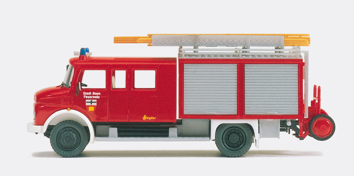 Preiser Fire Service Squad Tender MB LAF 1113 B/42 Ziegler Body Kit PR31230
