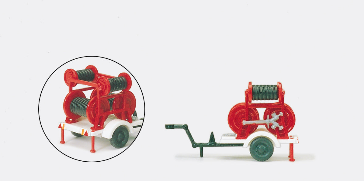 Preiser Fire Service Hose Trailer Ziegler 2 B/2C Kit PR31254