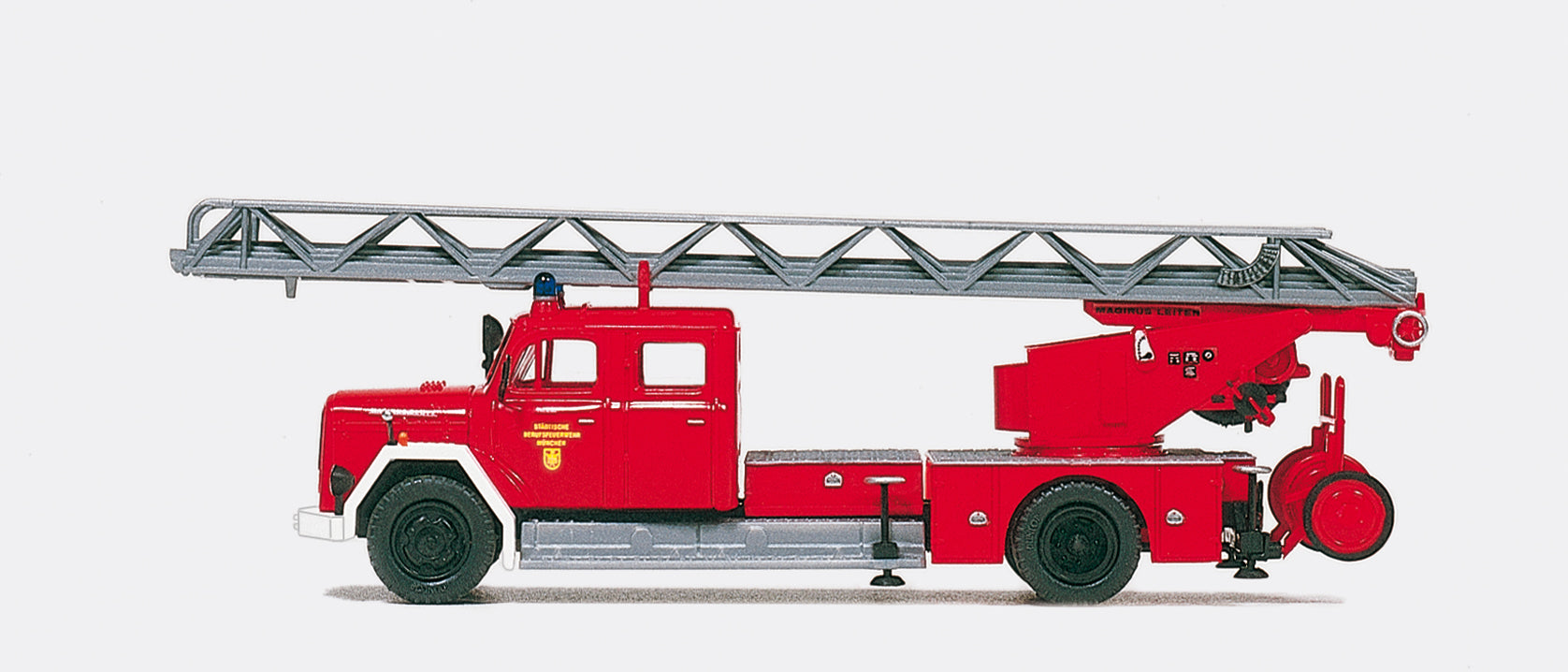 Preiser Fire Service Turntable Ladder Magirus 150 D10 Kit PR31265