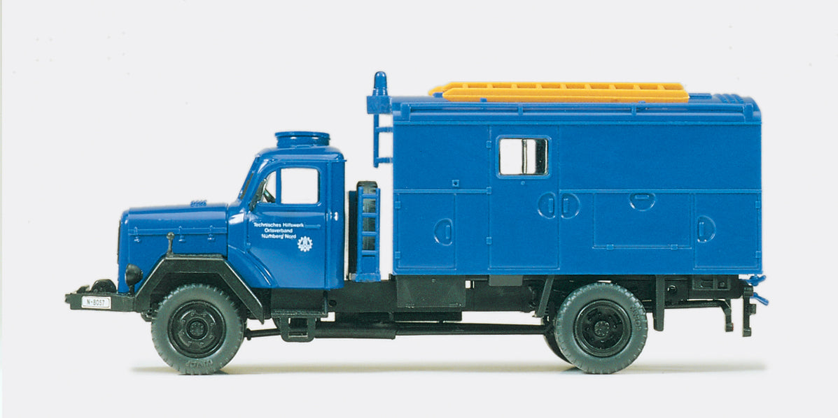 Preiser THW Tool/Gear Lorry Magirus 120 D10A Kit PR31306