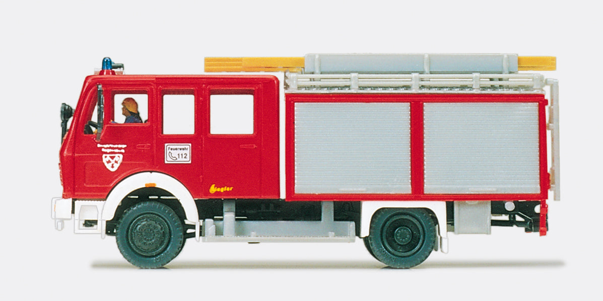 Preiser Fire Service Squad Tender LF16 MB 1019 AF/36 Ziegler Body PR35000