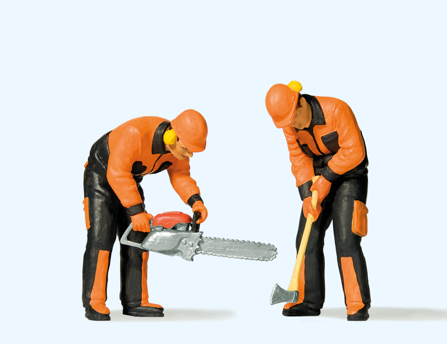Preiser Modern Lumberjacks Orange/Black Uniform (2) Figure Set PR44914