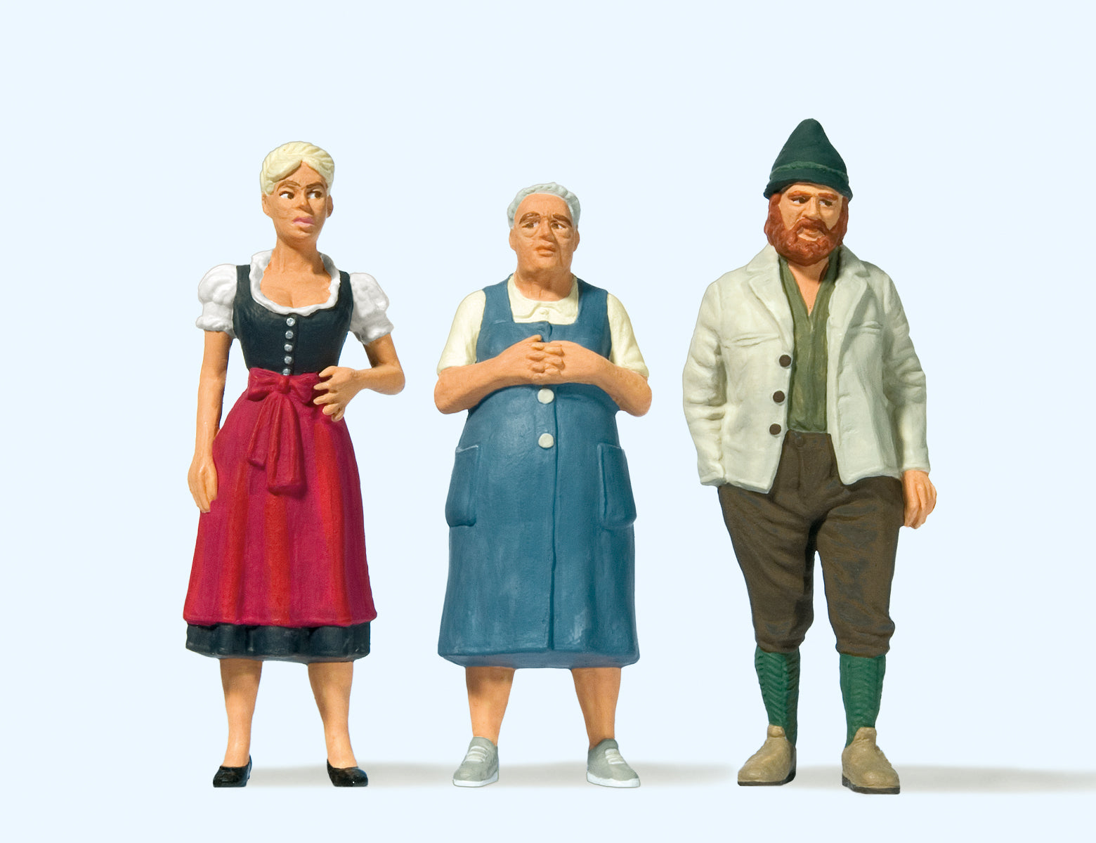 Preiser Bavarian Folk (3) Figure Set PR44921