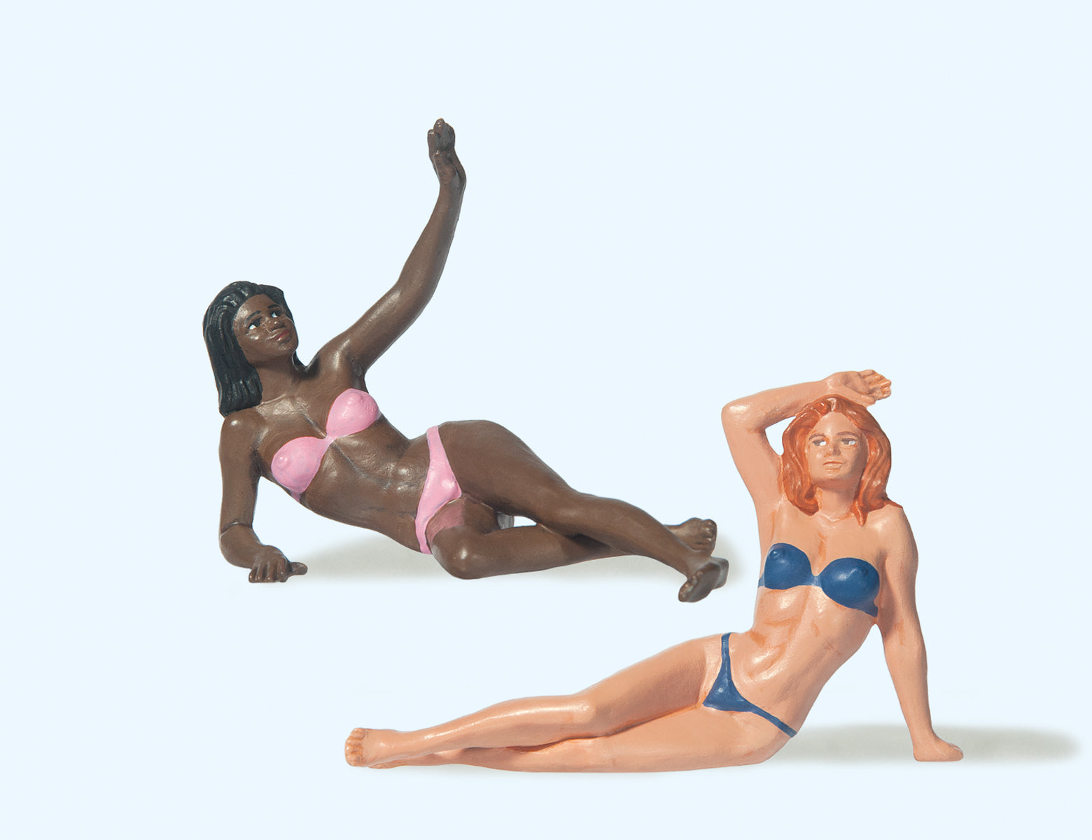 Preiser Female Sunbathers Lying (2) Figure Set PR45017