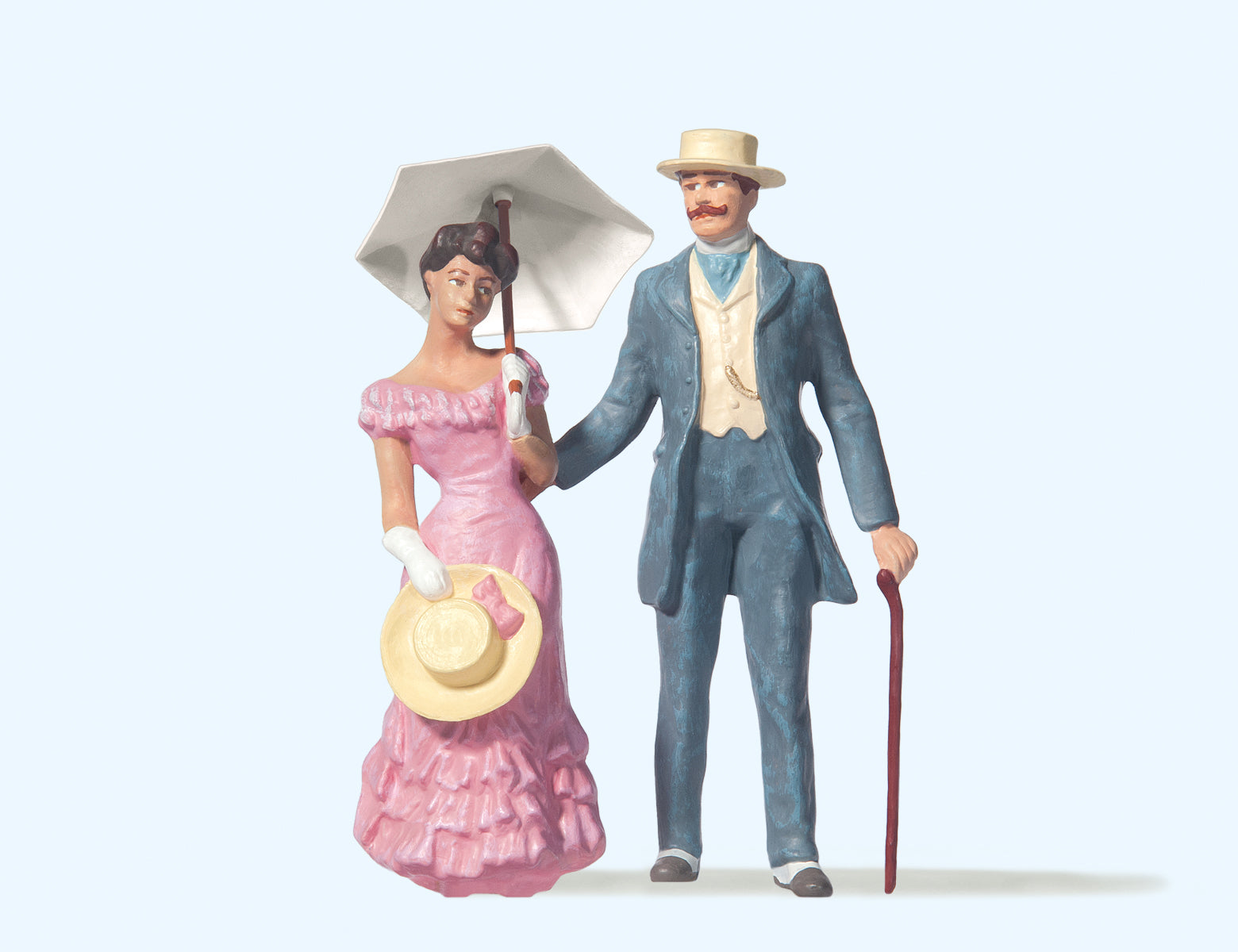Preiser Couple with Parasol Figure Set PR45053