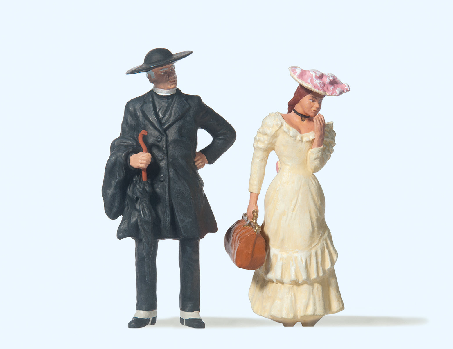 Preiser Pastor and Girl Figure Set PR45054