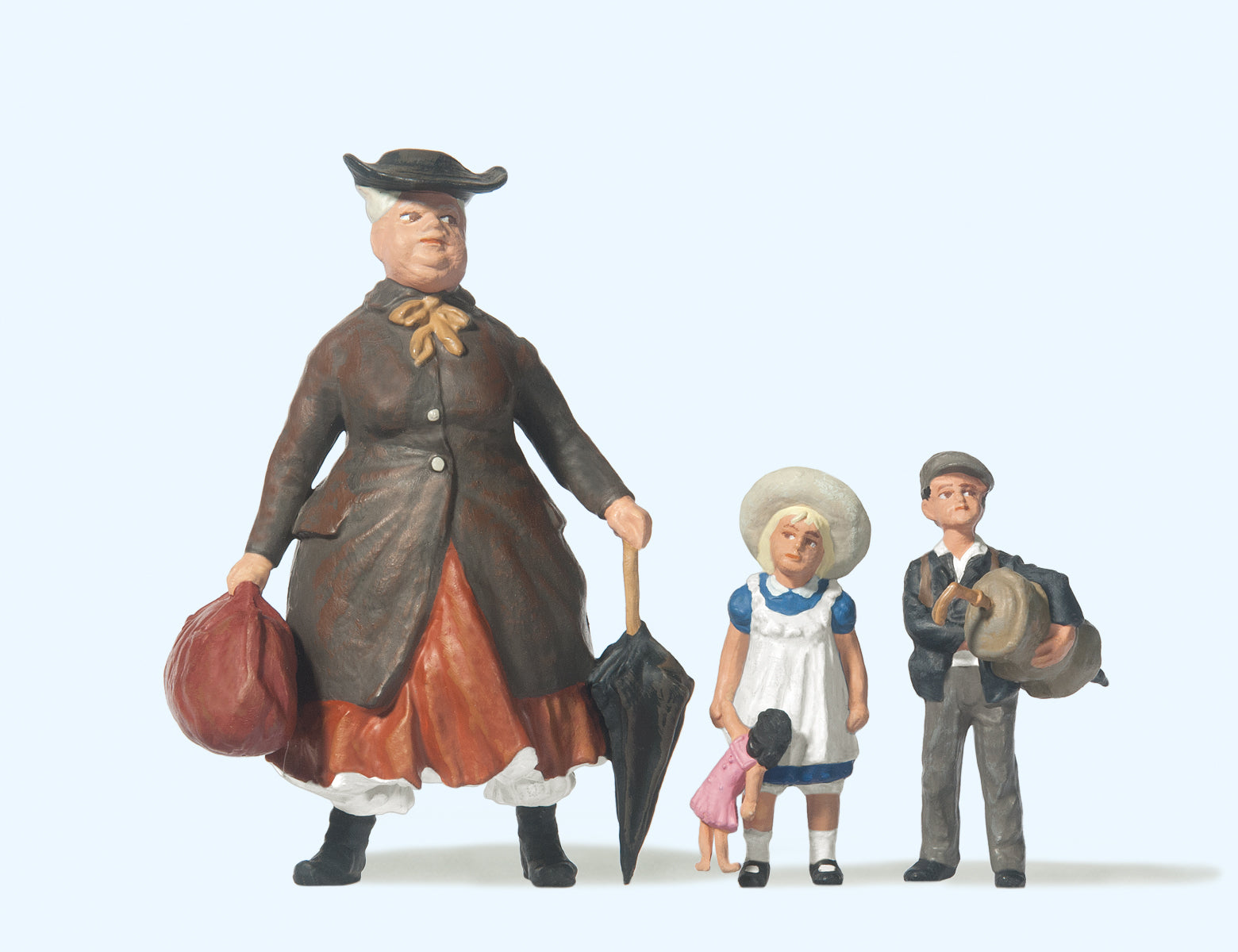 Preiser Aunt Tulli with Niece and Nephew Figure Set PR45061