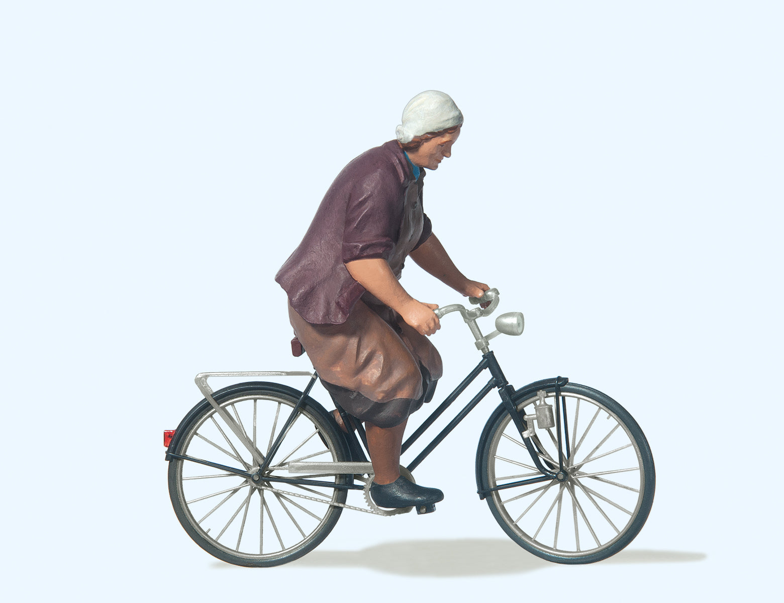 Preiser Farmer's Wife on Bicycle Figure Set PR45068