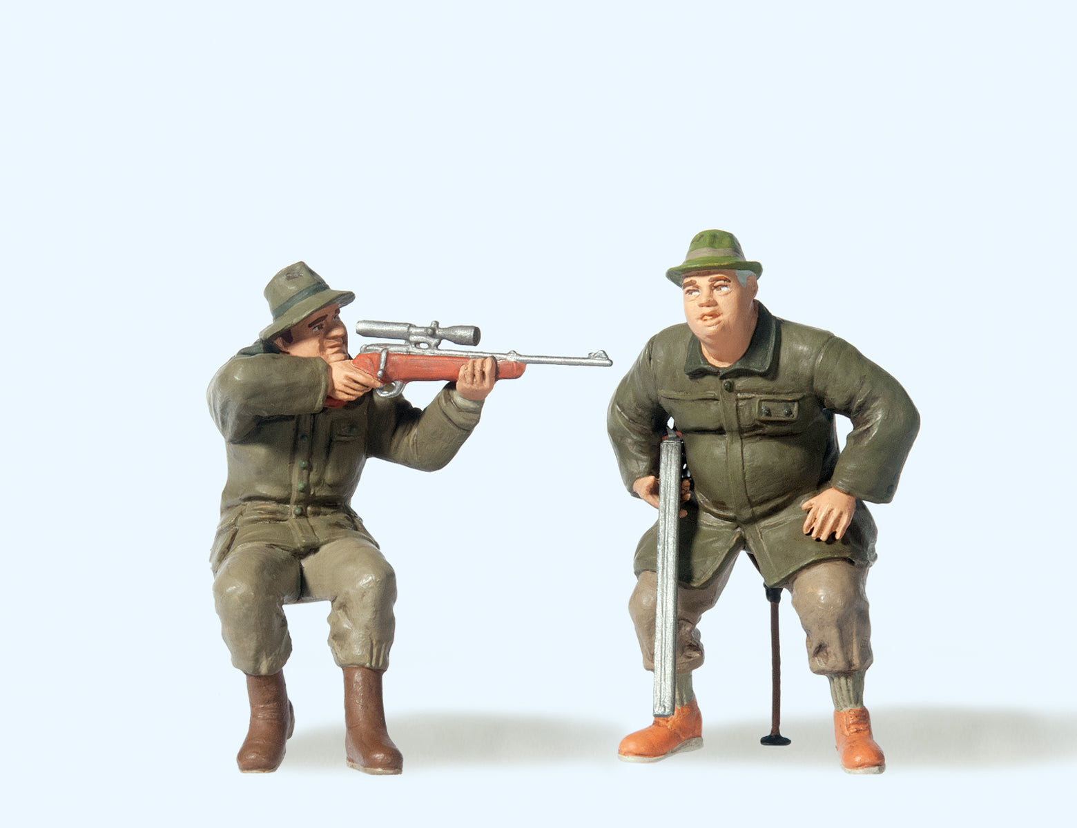 Preiser Huntsmen Seated (2) Figure Set PR45137