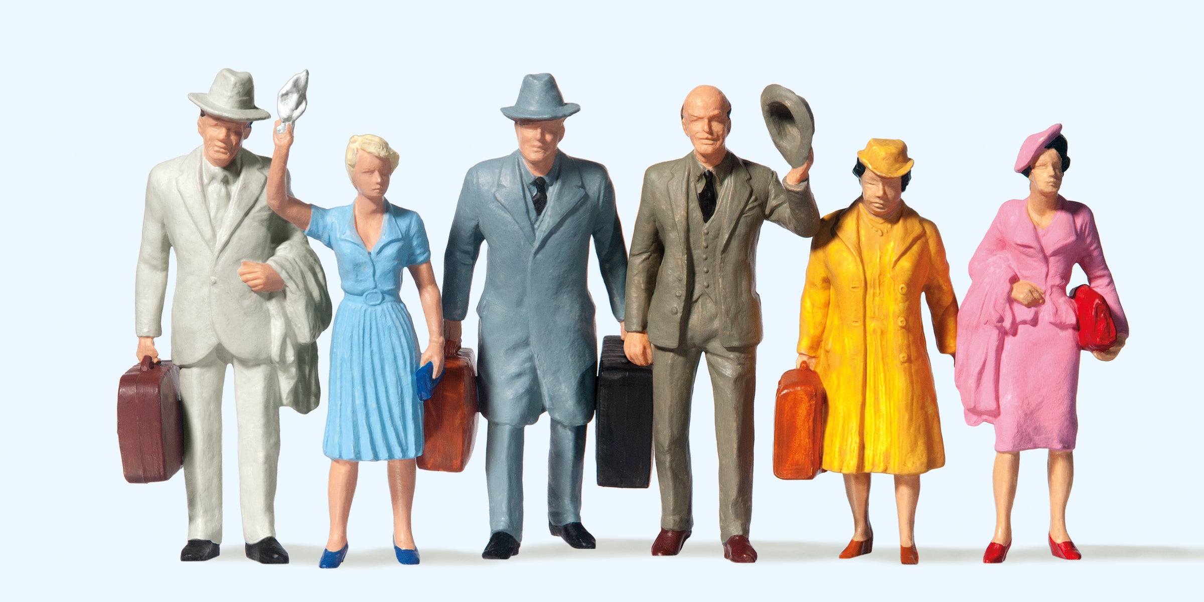 Preiser Passengers (6) Standard Figure Set PR45150