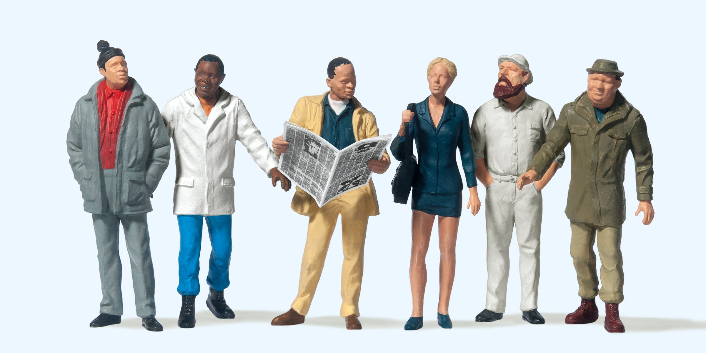 Preiser Passers By (6) Standard Figure Set PR45156