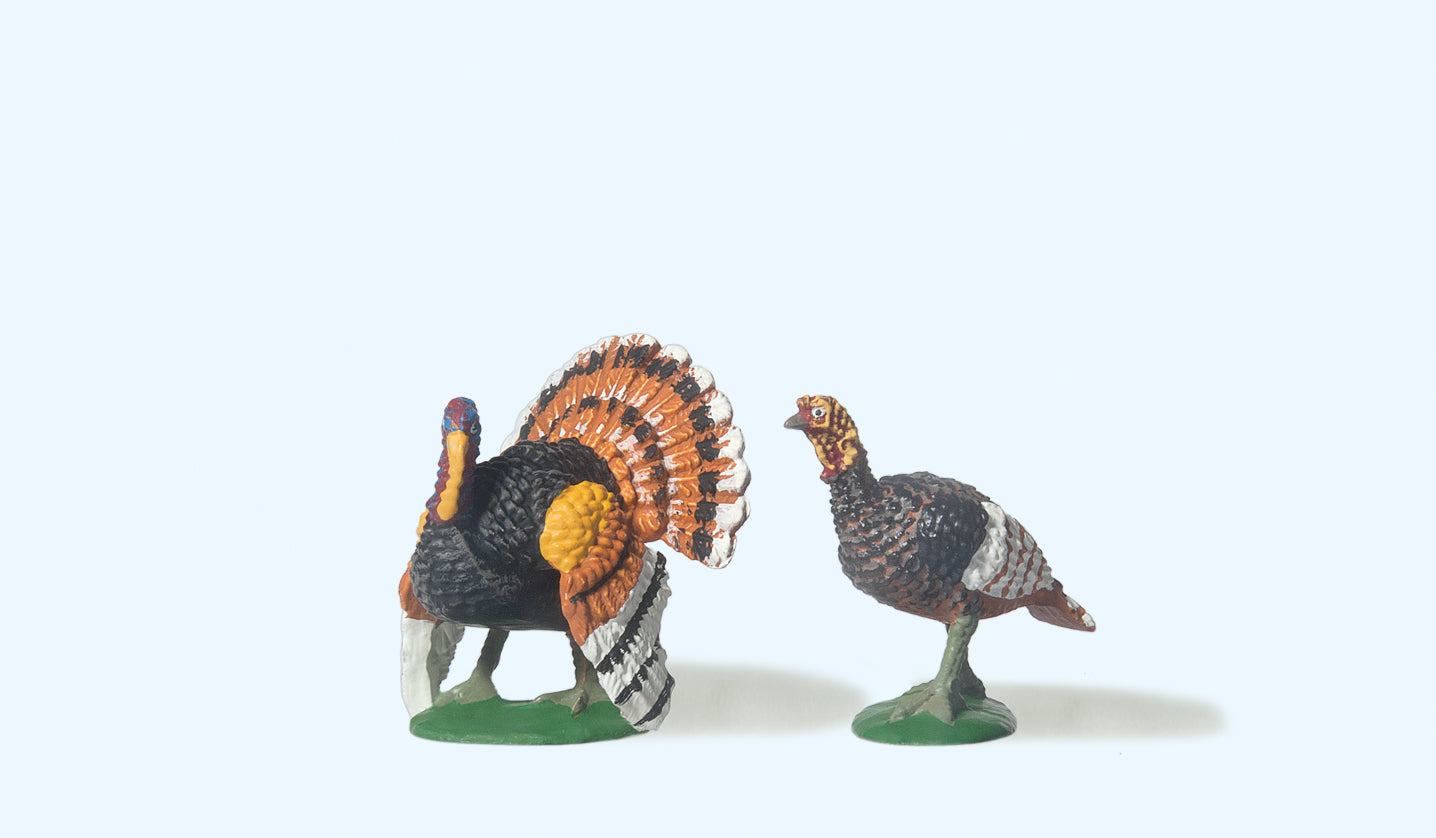 Preiser Turkeys (2) Figure Set PR47089