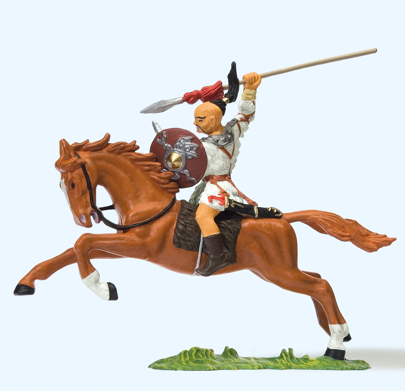 Preiser Hun Pitching Spear on Horseback Figure PR50479