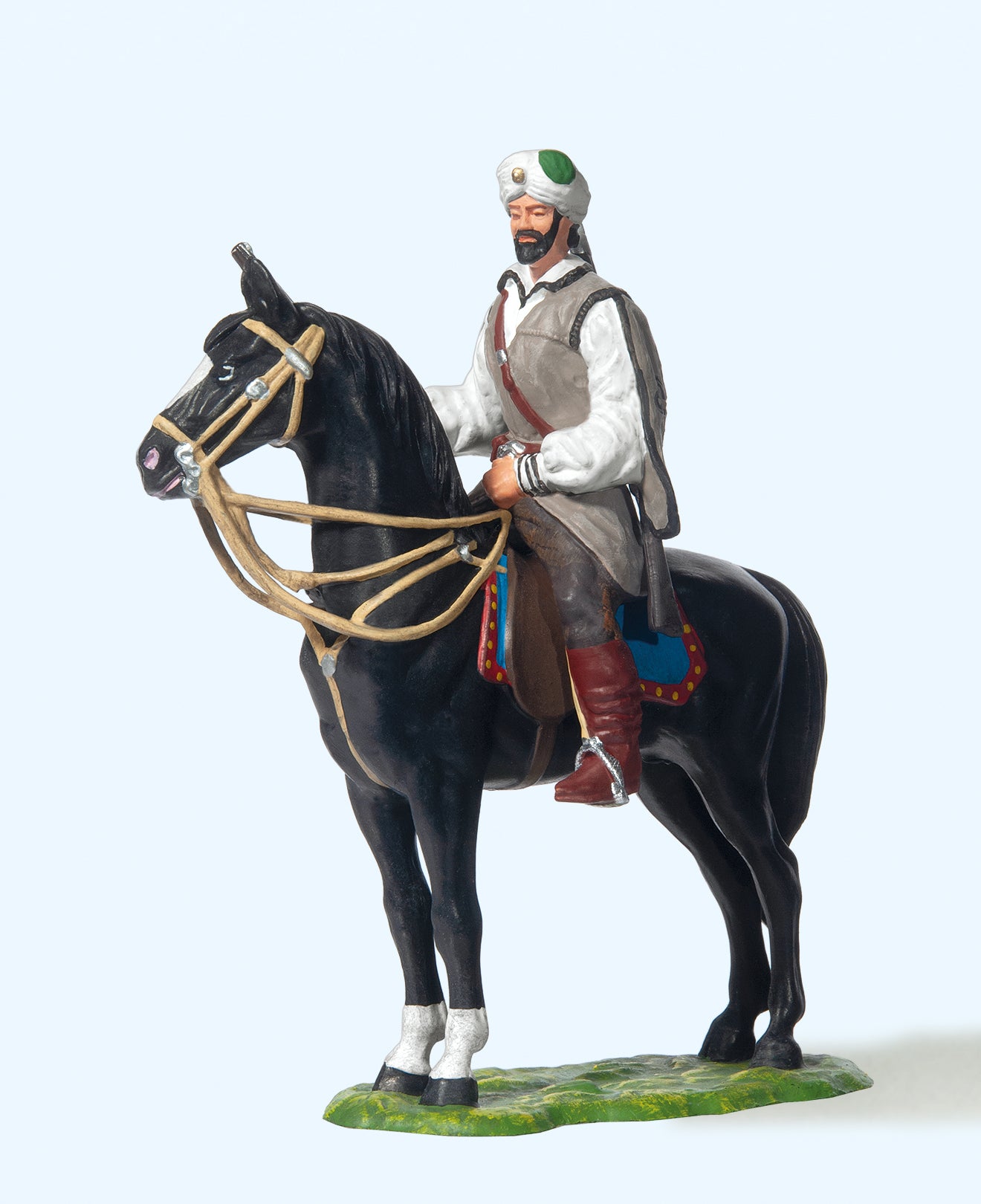 Preiser Karl May Kara Ben Nemsi on Horseback Figure PR54980