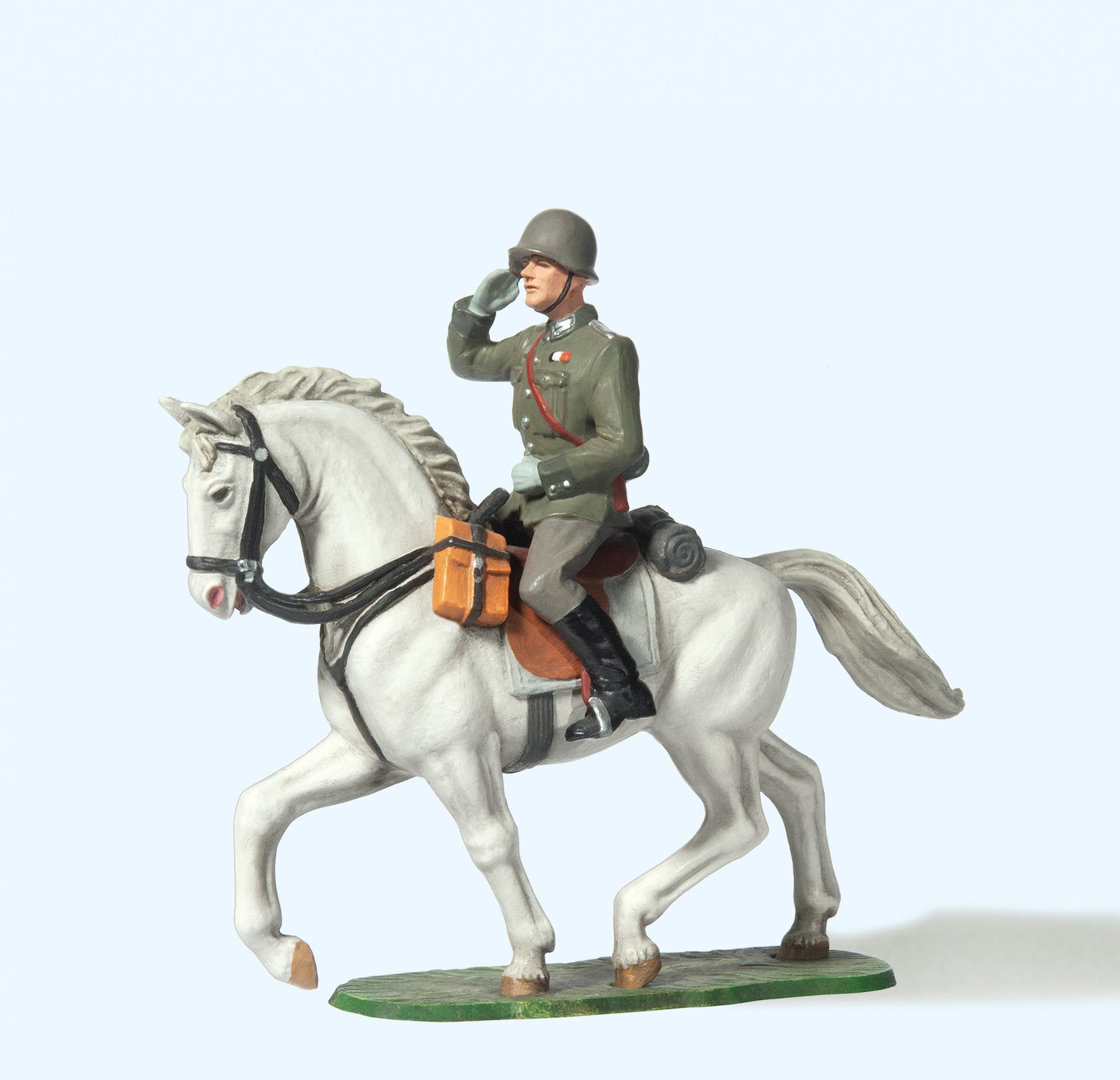 Preiser German Reich 1939-45 Saluting Officer Riding Figure PR56050