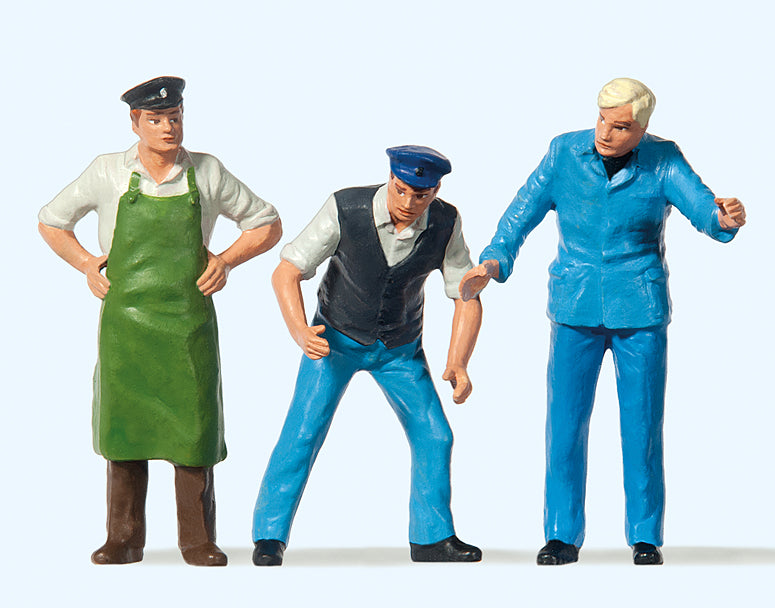Preiser Delivery Men (3) Figure Set PR63060