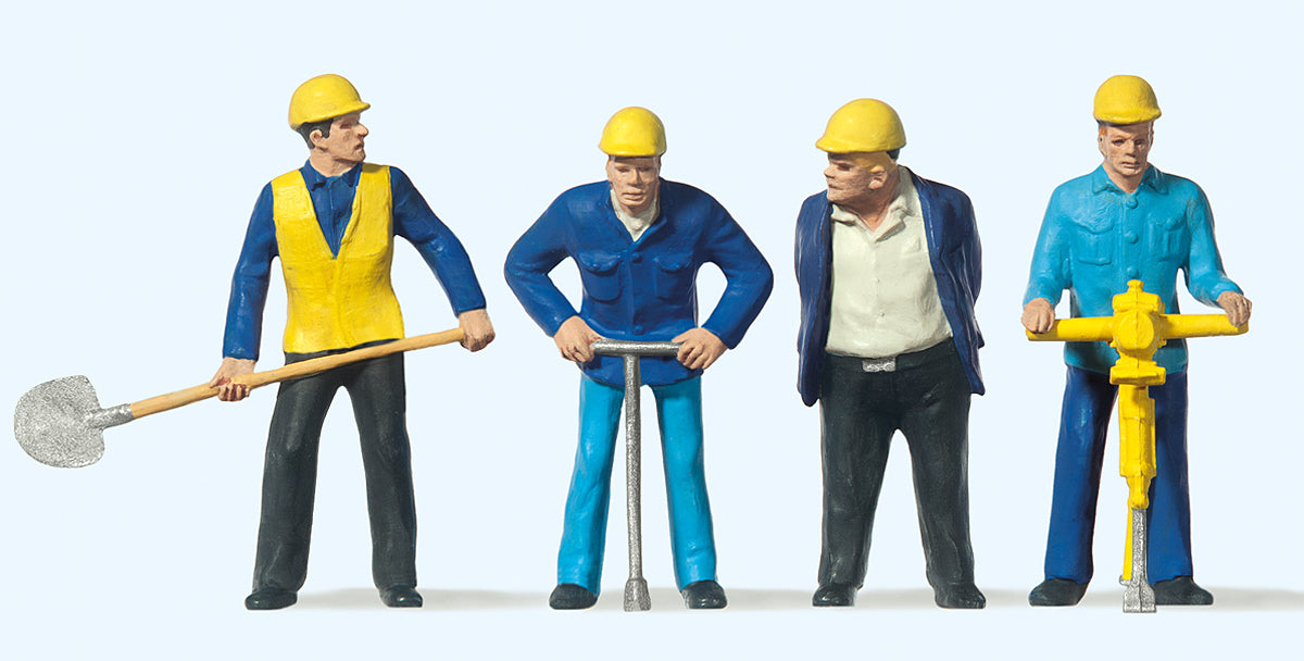 Preiser Track Workers (4) Figure Set PR63065