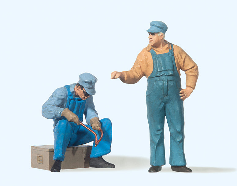 Preiser American Railroad Track Workers (2) Figure Set PR63077