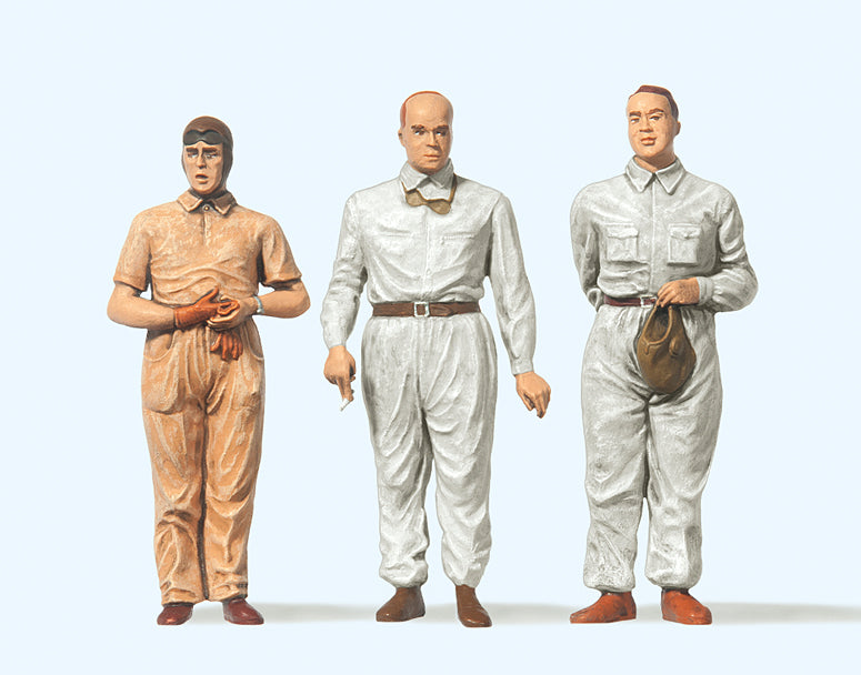Preiser Classic Racing Drivers (3) Figure Set PR63082