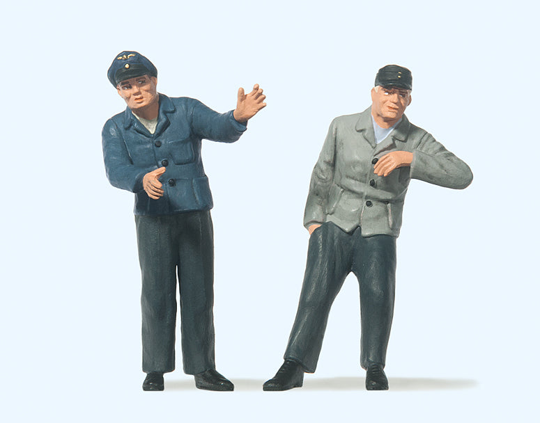 Preiser Engine Driver and Fireman Figure Set PR63102