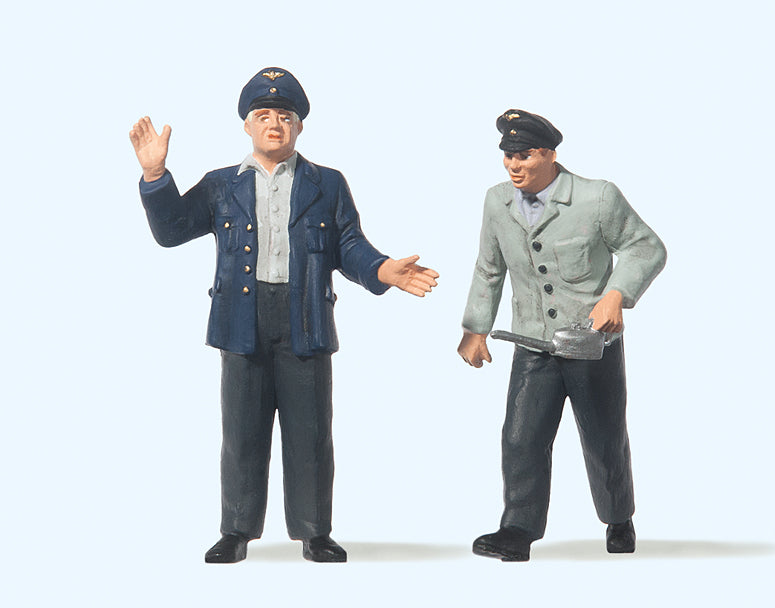 Preiser Engine Driver and Fireman Figure Set PR63103