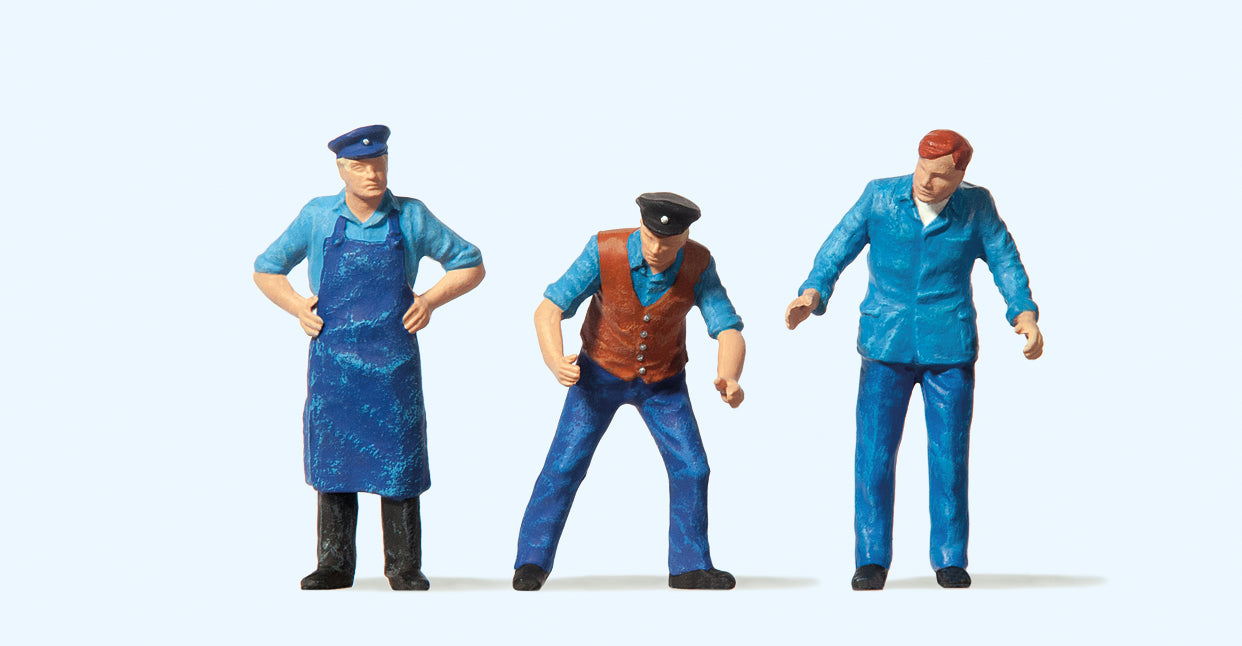 Preiser Delivery Men (3) Figure Set PR65311