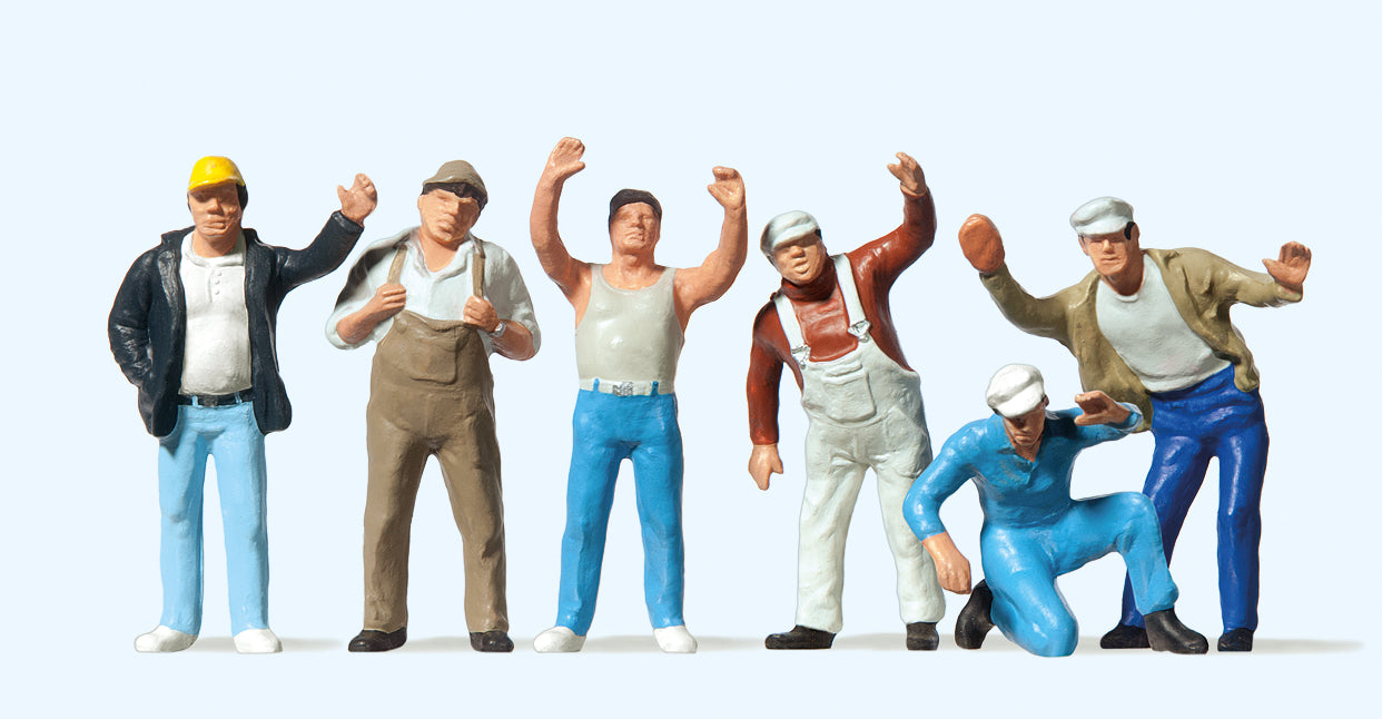 Preiser Truckers (6) Figure Set PR65319