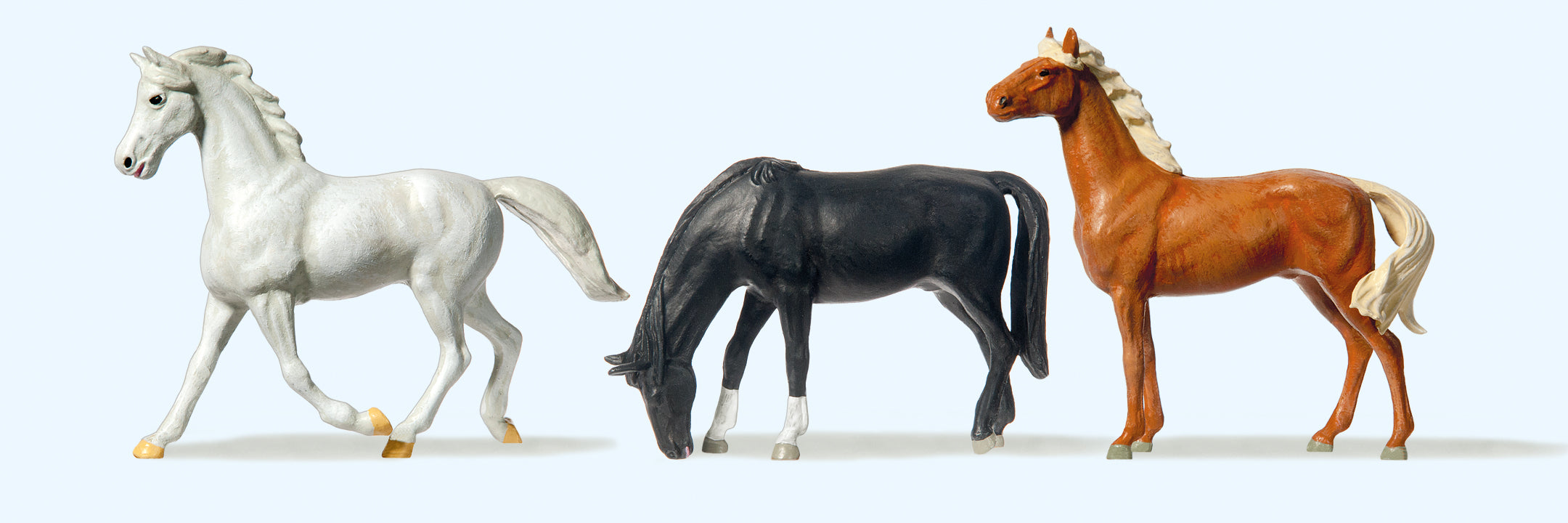 Preiser Horses (3) Figure Set PR65323