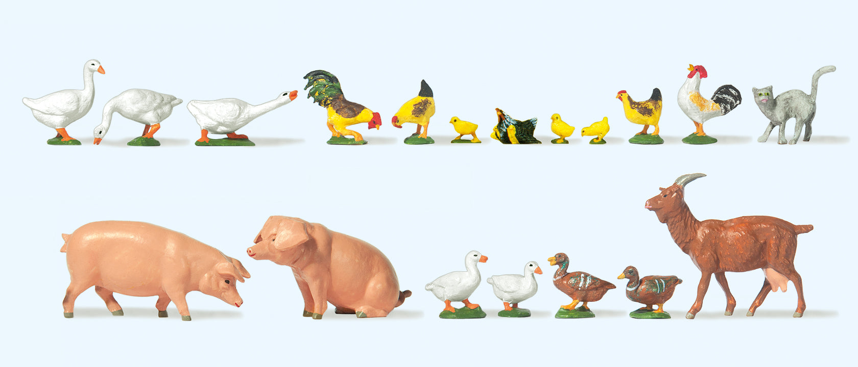 Preiser Small Animals (18) Figure Set PR65326