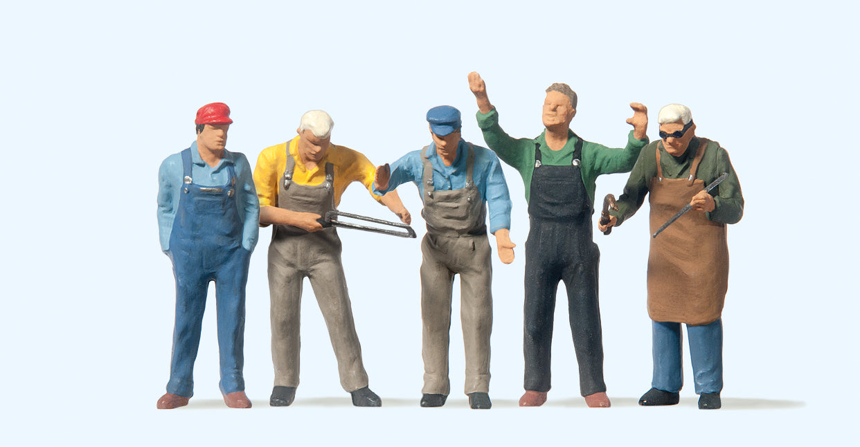 Preiser Craftsmen (5) Figure Set PR65332