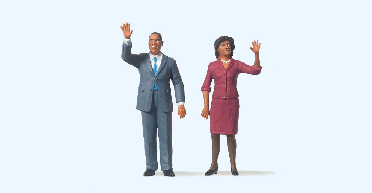 Preiser President Obama and the First Lady Figure Set PR65360