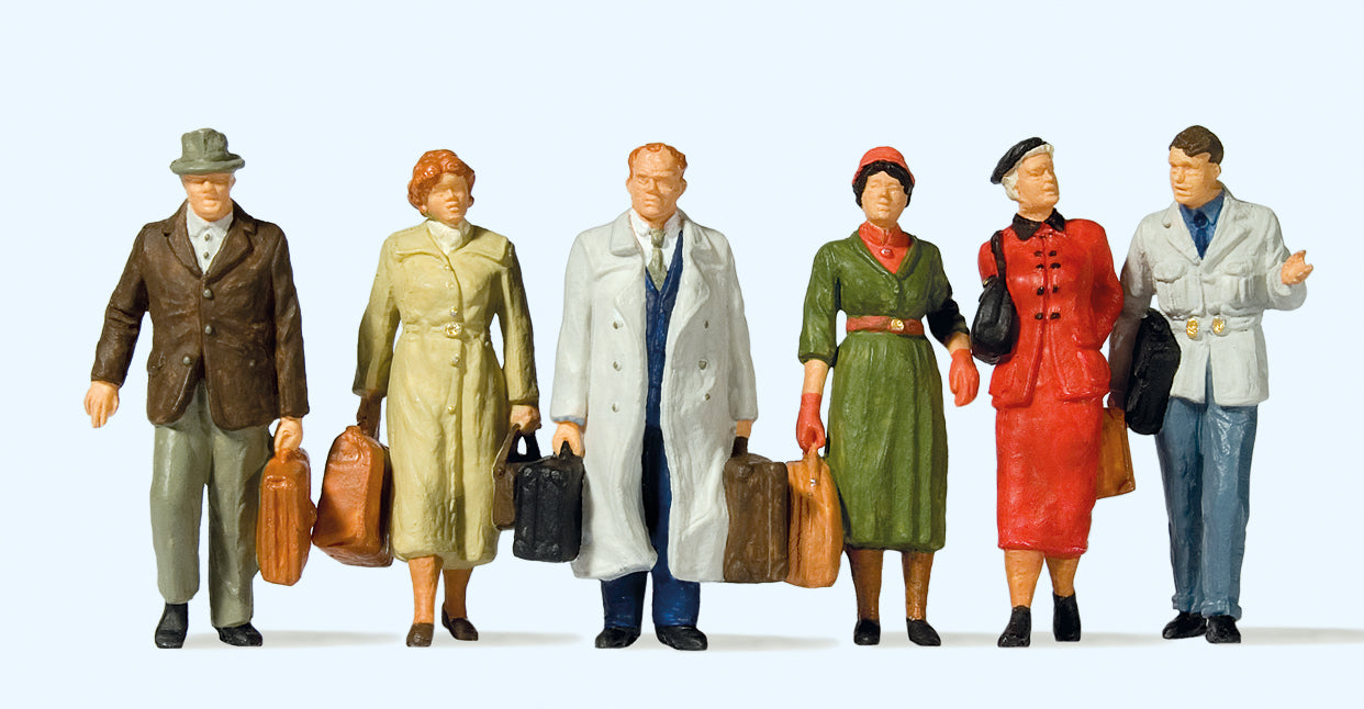 Preiser Passengers Standing/Walking (6) Figure Set PR65367 - Access Models