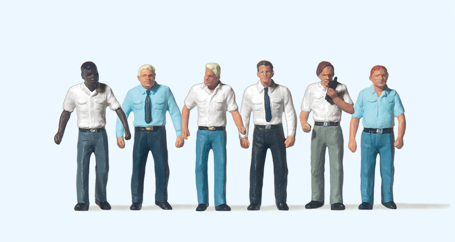Preiser Airport Employees Walking (6) Exclusive Figure Set PR72412