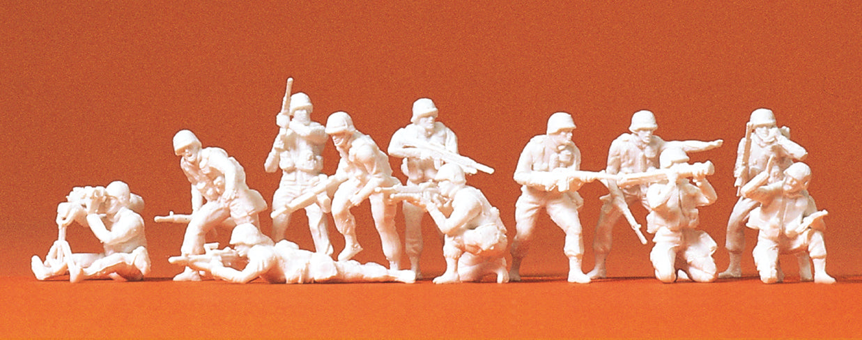Preiser US Army Modern Infantry Fighting (12) Kit PR72519
