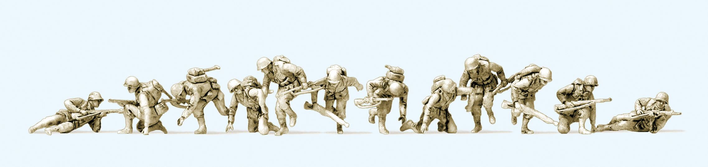Preiser US Infantry D Day 1944 (12) Kit PR72547