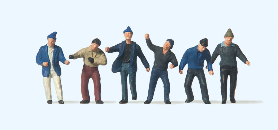 Preiser Workers (6) Figure Set PR74008