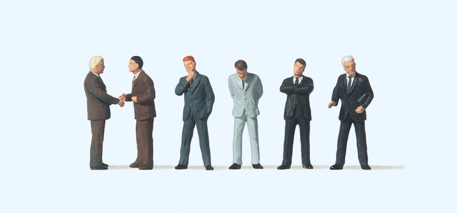 Preiser Businessmen (6) Figure Set PR74010