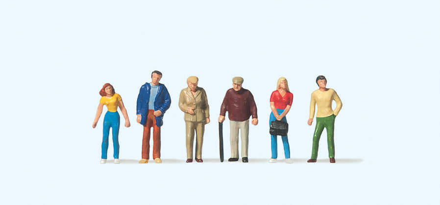 Preiser Passers By (6) Figure Set PR75002
