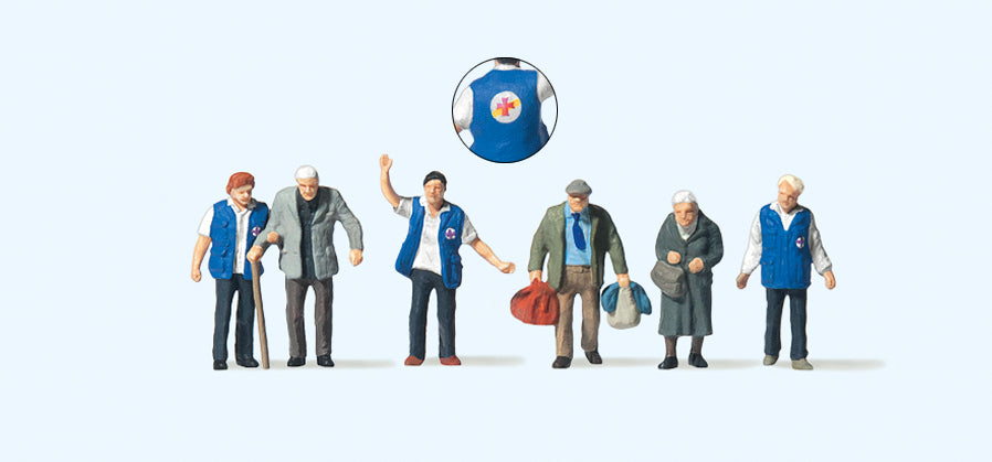 Preiser Travellers Aid (6) Figure Set PR75046