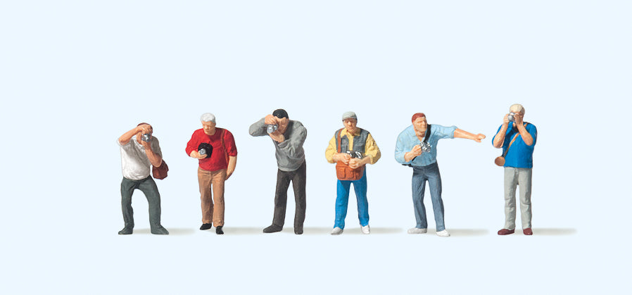 Preiser Trainspotters (6) Figure Set PR75047