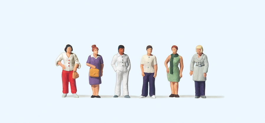 Preiser Women Standing (6) Figure Set PR75055