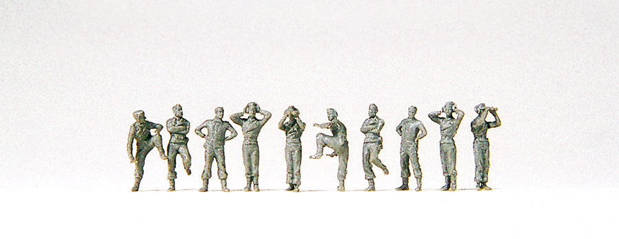 Preiser German Reich 1939-45 Tank Crew (10) Kit PR77104