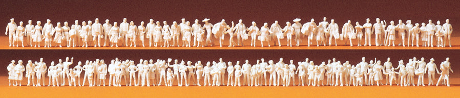 Preiser Passengers/Passers By (120) Unpainted Figures PR79008