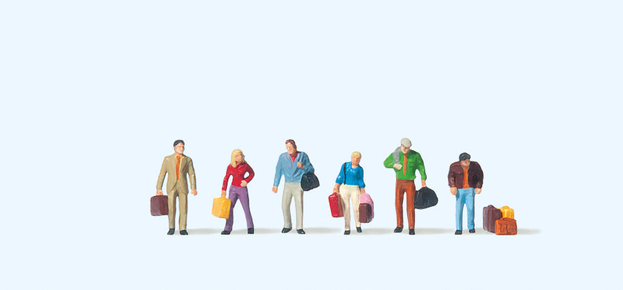 Preiser Passengers Walking (6) Figure Set PR79018