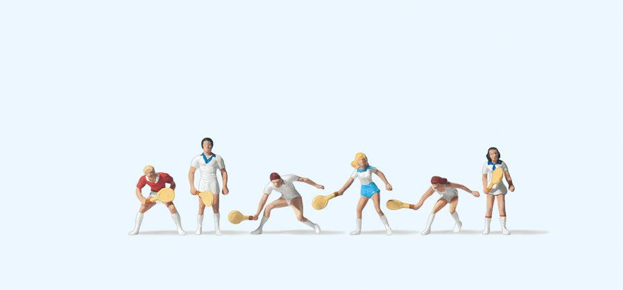 Preiser Tennis Players (6) Figure Set PR79041