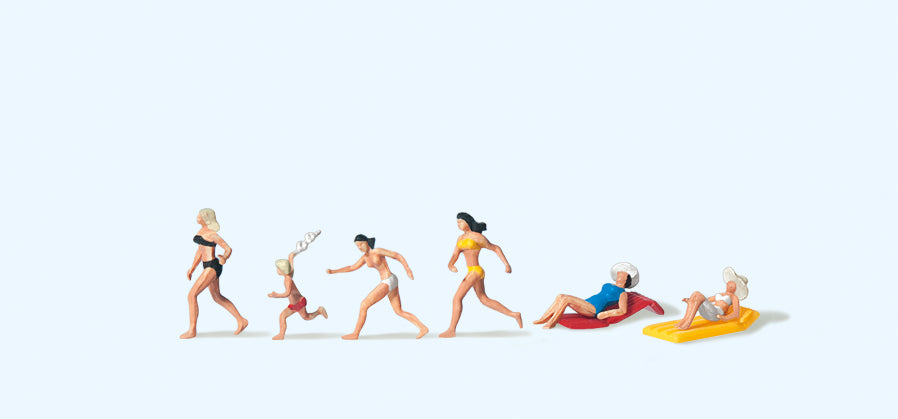 Preiser On the Beach (6) Figure Set PR79066