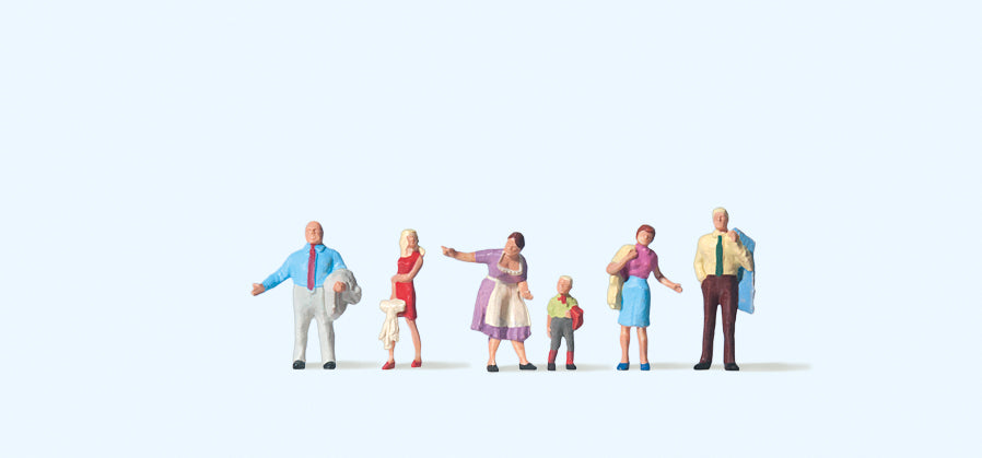 Preiser Family Krause in Rothenburg (6) Figure Set PR79068