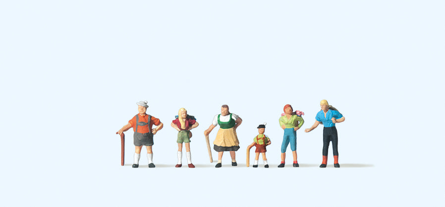 Preiser Family Krause in Allgau (6) Figure Set PR79069