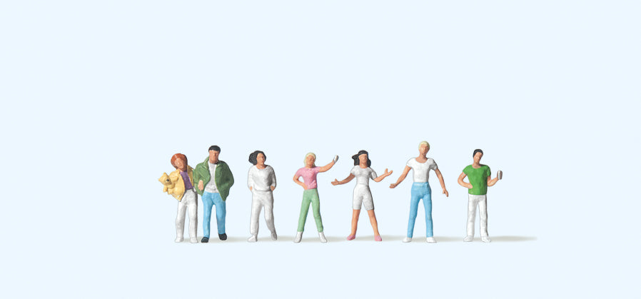 Preiser Young People (7) Figure Set PR79078