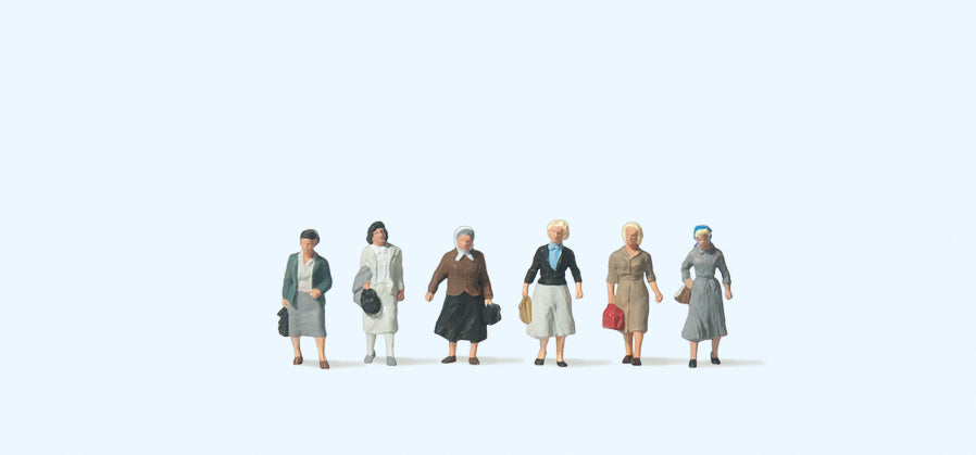 Preiser Female Commuters (6) Figure Set PR79098